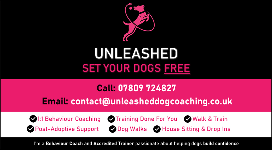 Unleashed - Dog Coach in Bourne - Call 07809 724827  Unleashed, Bourne