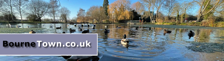Ducks on St Peters Pool, Wellhead Gardens, Bourne